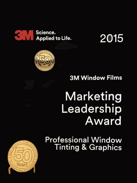 professional window tinting won the 3m marketing leadership award