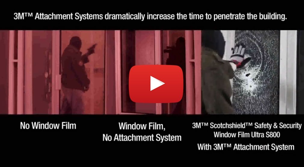 3M Security Window Film with IPA Attachment system 