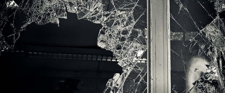 Window Blown Up from Bomb